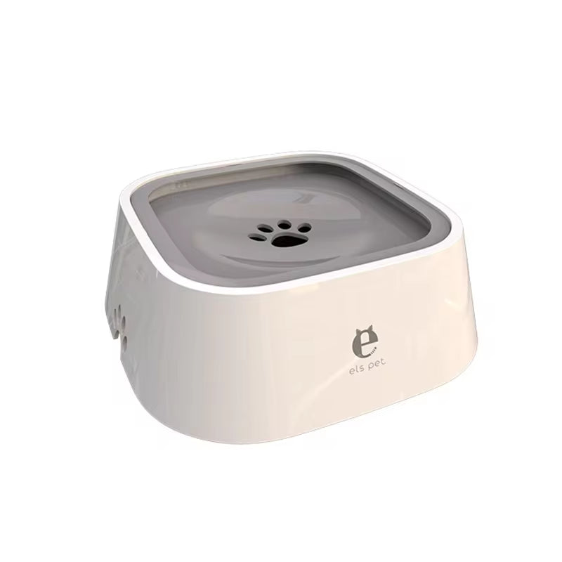 Floating Non-Spill Dog and Cat Water Bowl Dispenser - Anti-Overflow Plastic Design