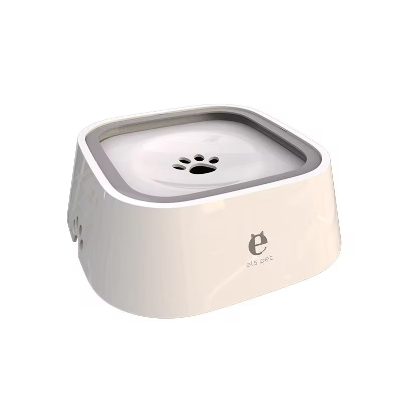 Floating Non-Spill Dog and Cat Water Bowl Dispenser - Anti-Overflow Plastic Design